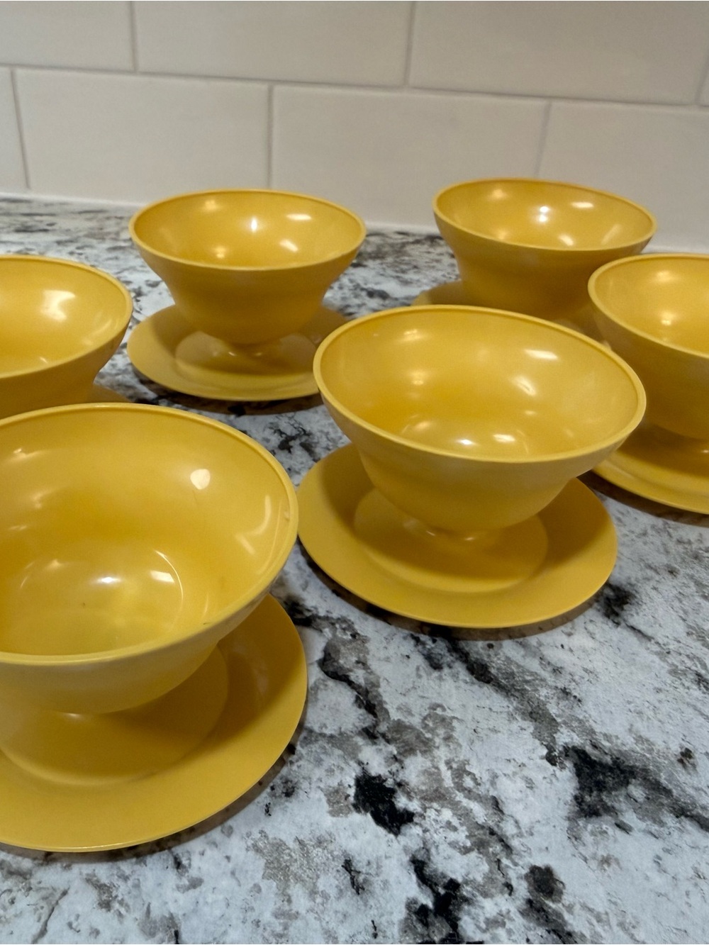 Vintage 1970’s Tupperware Parfait Cups